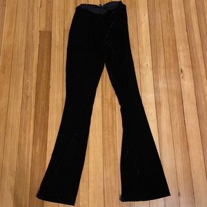 Tight velvet flares